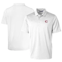 Men's Cutter & Buck  White Cincinnati Reds City Connect Prospect Textured Stretch Polo