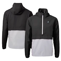 Men's Cutter & Buck Black/Gray Baltimore Orioles City Connect Charter Eco Recycled Half-Zip Anorak Jacket