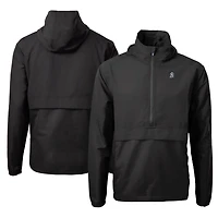Men's Cutter & Buck Black Baltimore Orioles City Connect Charter Eco Recycled Half-Zip Anorak Jacket
