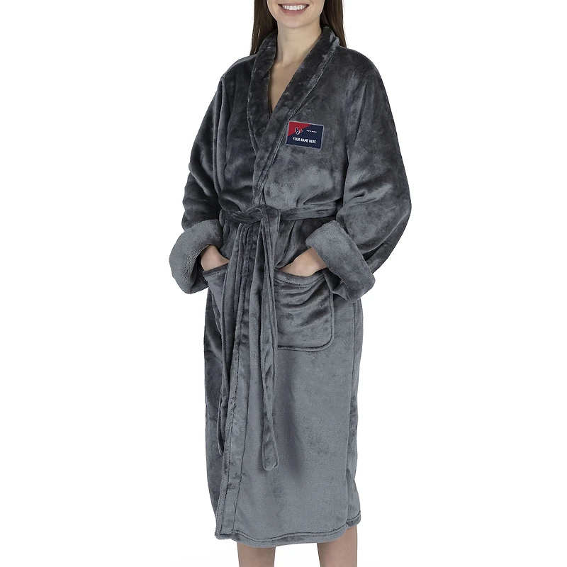 Women's The Northwest Group Gray Houston Texans Snipe Personalized Robe