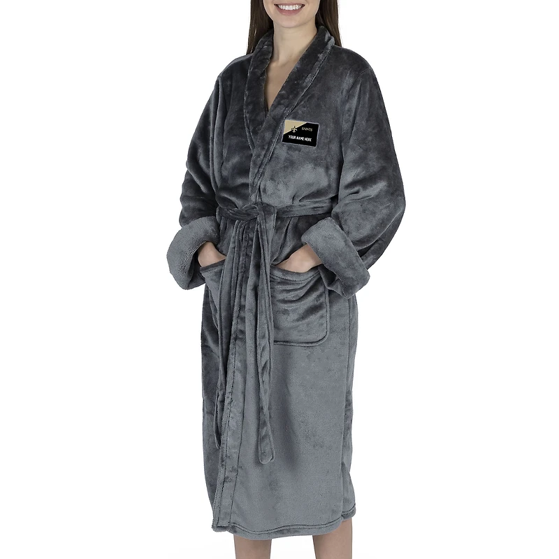 Women's The Northwest Group Gray New Orleans Saints Snipe Personalized Robe