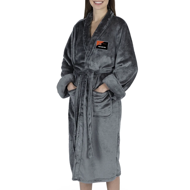 Women's The Northwest Group Gray Cincinnati Bengals Snipe Personalized Robe