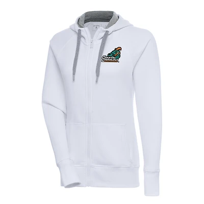 Women's Antigua Coastal Carolina Chanticleers Victory Full-Zip Hoodie