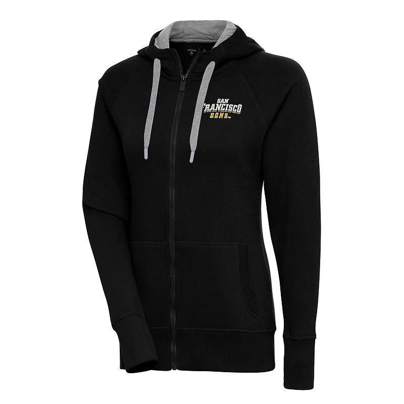Women's Antigua San Francisco Dons Victory Full-Zip Hoodie