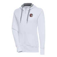 Women's Antigua White Tampa Spartans Victory Full-Zip Hoodie
