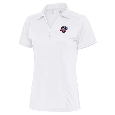 Women's Antigua White Liberty Flames Tribute Polo