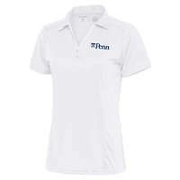 Women's Antigua White Pennsylvania Quakers Tribute Polo