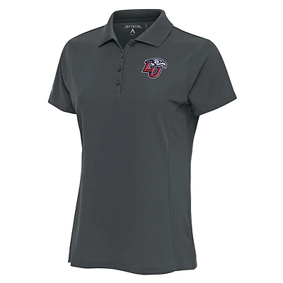 Women's Antigua Pewter Liberty Flames Legacy Pique Polo