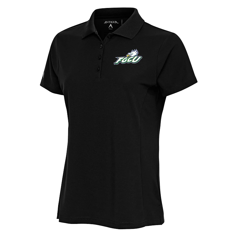 Women's Antigua Black Florida Gulf Coast Eagles Legacy Pique Polo