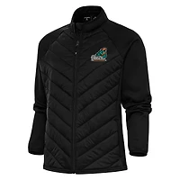 Women's Antigua Black Coastal Carolina Chanticleers Altitude Full-Zip Puffer Jacket