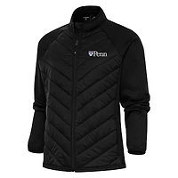 Women's Antigua Black Pennsylvania Quakers Altitude Full-Zip Puffer Jacket