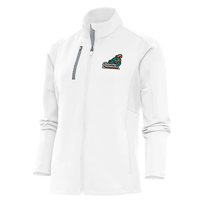 Women's Antigua White Coastal Carolina Chanticleers Generation Full-Zip Jacket