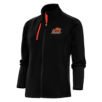 Women's Antigua Black Bucknell Bison Generation Full-Zip Jacket