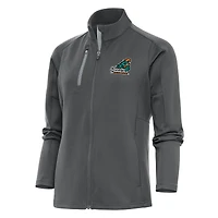 Women's Antigua Pewter Coastal Carolina Chanticleers Generation Full-Zip Jacket