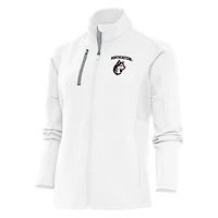 Women's Antigua White Northeastern Huskies Generation Full-Zip Jacket