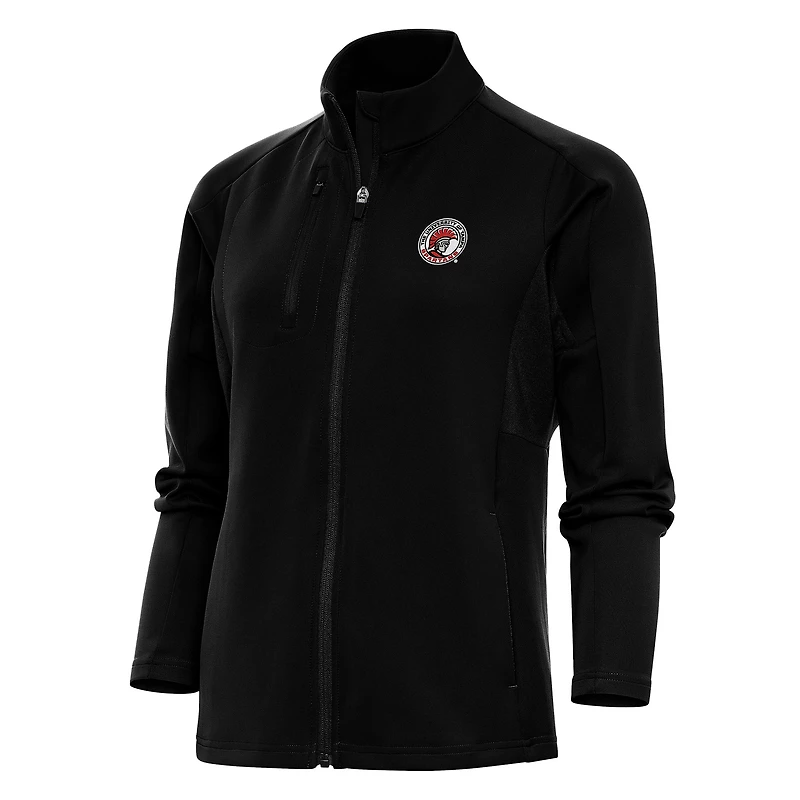 Women's Antigua Black Tampa Spartans Generation Full-Zip Jacket