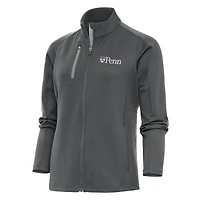 Women's Antigua Pewter Pennsylvania Quakers Generation Full-Zip Jacket