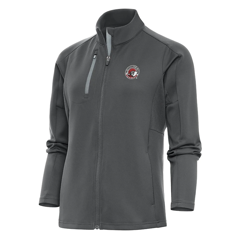 Women's Antigua Pewter Tampa Spartans Generation Full-Zip Jacket