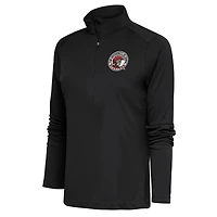 Women's Antigua Charcoal Tampa Spartans Tribute Half-Zip Pullover Top