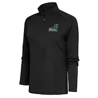Women's Antigua Charcoal Coastal Carolina Chanticleers Tribute Half-Zip Pullover Top