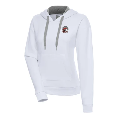 Women's Antigua White Tampa Spartans Victory Pullover Hoodie