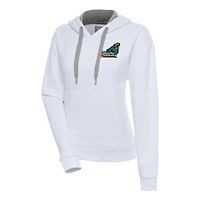 Women's Antigua White Coastal Carolina Chanticleers Victory Pullover Hoodie