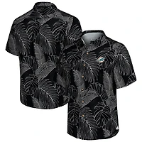 Men's Tommy Bahama Black Miami Dolphins Sport Vine Line Button-Down Shirt