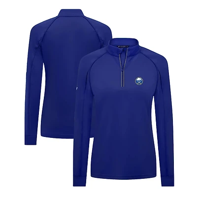 Women's Levelwear Royal Buffalo Sabres Kinetic Insignia Core Quarter-Zip Pullover Top
