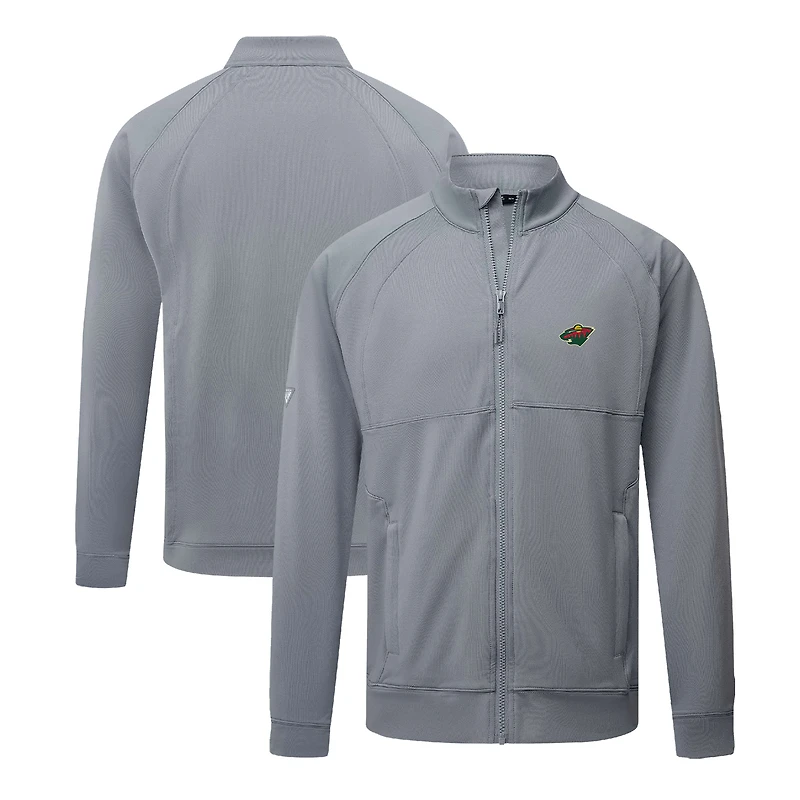 Men's Levelwear Gray Minnesota Wild Form Insignia Core Full-Zip Jacket