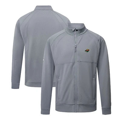 Men's Levelwear Gray Minnesota Wild Form Insignia Core Full-Zip Jacket