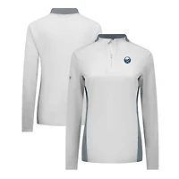 Women's Levelwear White Buffalo Sabres Moxie Insignia Core Quarter-Zip Pullover Top