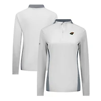 Women's Levelwear White Minnesota Wild Moxie Insignia Core Quarter-Zip Pullover Top