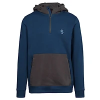 Men's Levelwear Deep Sea Blue Seattle Kraken Chicane Insignia Core Half-Zip Pullover Hoodie