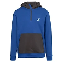 Men's Levelwear Blue Tampa Bay Lightning Chicane Insignia Core Half-Zip Pullover Hoodie