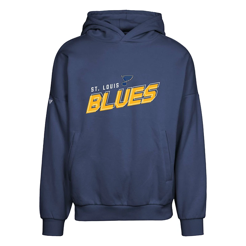 Men's Levelwear Navy St. Louis Blues Contact Premier 2.0 Pullover Hoodie