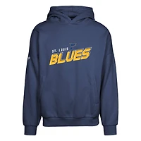 Men's Levelwear Navy St. Louis Blues Contact Premier 2.0 Pullover Hoodie