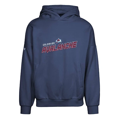 Men's Levelwear Navy Colorado Avalanche Contact Premier 2.0 Pullover Hoodie