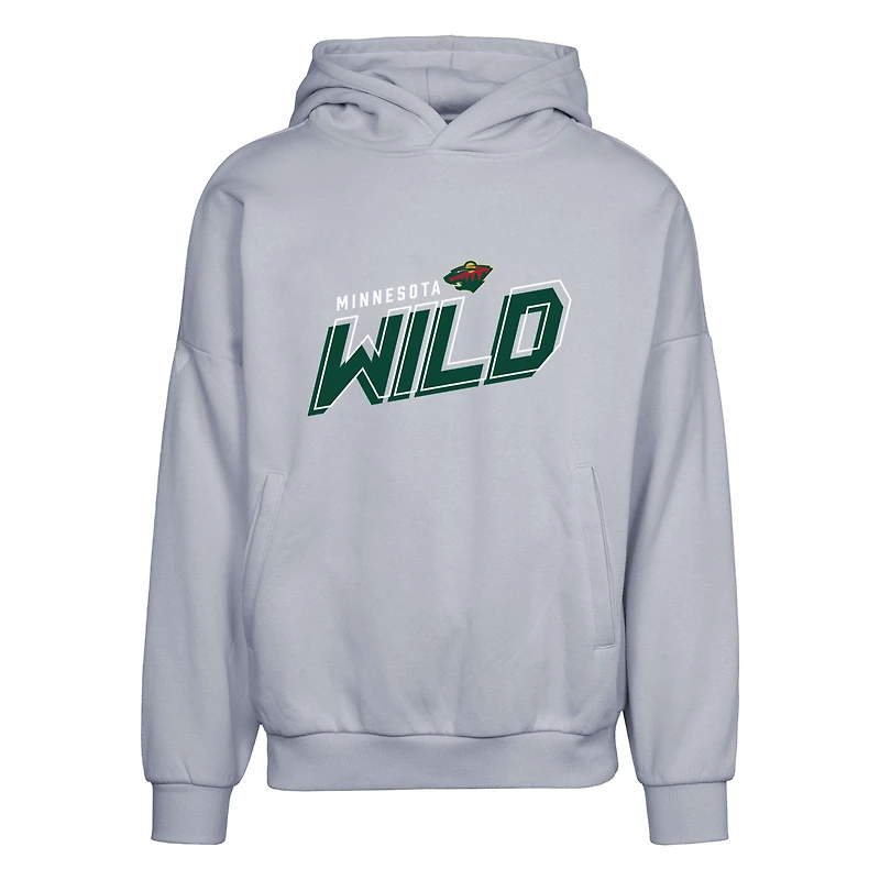 Men's Levelwear Gray Minnesota Wild Contact Premier 2.0 Pullover Hoodie