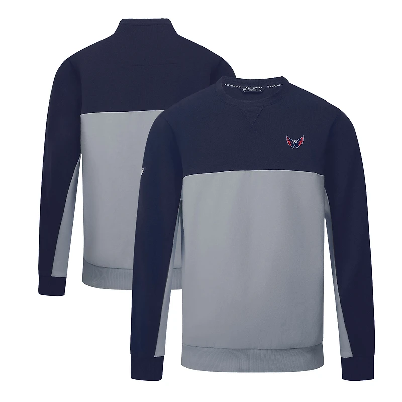 Men's Levelwear Navy/Gray Washington Capitals Legacy Insignia Core Sweatshirt