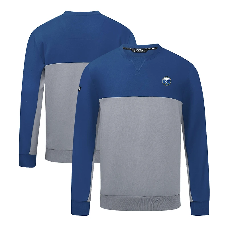 Men's Levelwear Royal/Gray Buffalo Sabres Legacy Insignia Core Sweatshirt