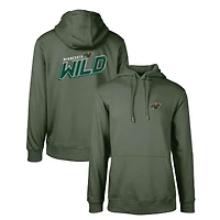 Men's Levelwear Green Minnesota Wild Podium Insignia Core Pullover Hoodie