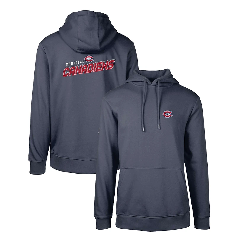 Men's Levelwear Navy Montreal Canadiens Podium Insignia Core Pullover Hoodie