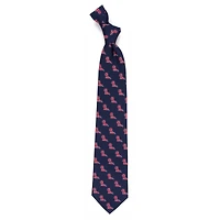 Men's Navy Ole Miss Rebels Echo Woven Silk Tie