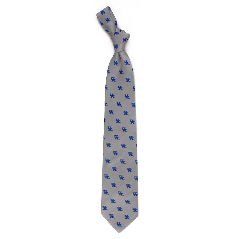 Men's Gray Kentucky Wildcats Echo Woven Silk Tie
