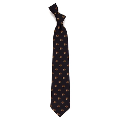 Men's Black Chicago Blackhawks Echo Woven Silk Tie