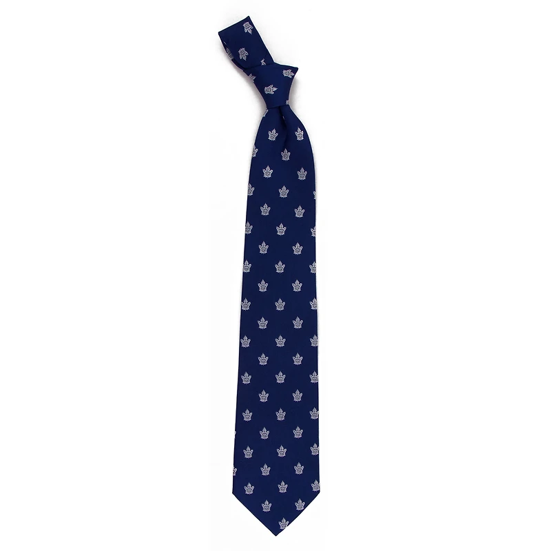 Men's Blue Toronto Maple Leafs Echo Woven Silk Tie