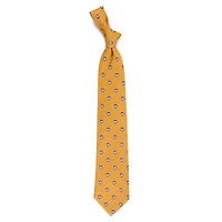 Men's Gold Pittsburgh Penguins Echo Woven Silk Tie