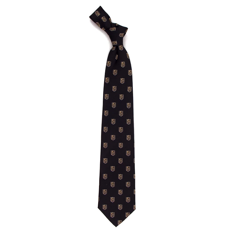 Men's Black Vegas Golden Knights Echo Woven Silk Tie