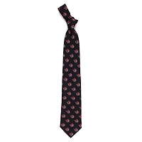 Men's Black Ottawa Senators Echo Woven Silk Tie
