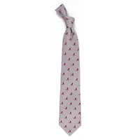 Men's Gray Alabama Crimson Tide Echo Woven Silk Tie